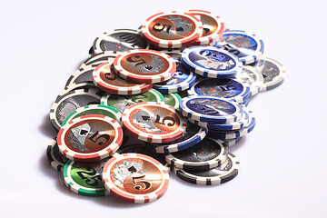 Image showing Casino gambling chips