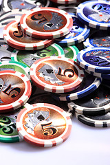 Image showing Casino gambling chips