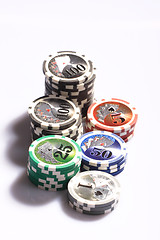 Image showing Casino gambling chips