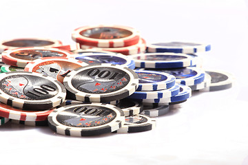 Image showing Casino gambling chips