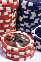 Image showing Casino gambling chips