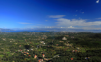 Image showing Overview on the Ionian island of Corfu