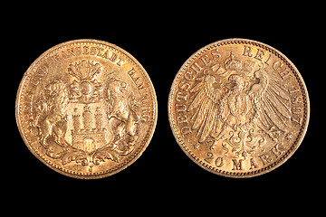 Image showing German gold coin