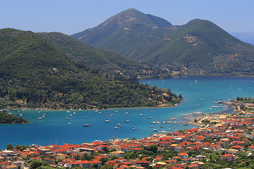 Image showing Nidri on Lefkas island Greece