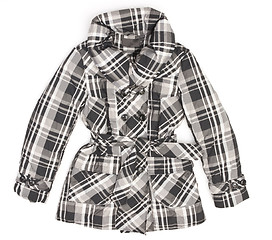 Image showing Ladies' jacket in black and white square