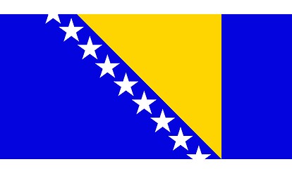 Image showing Bosnia And Herzegovina Flag