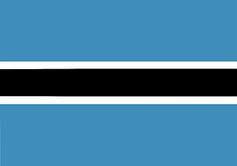 Image showing Botswana Flag