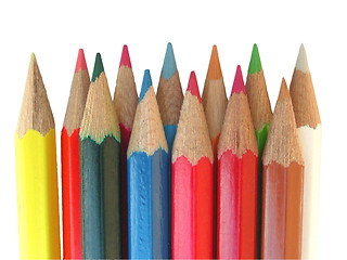 Image showing coloured pencil crayons