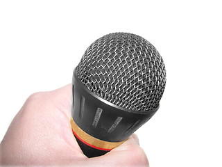 Image showing mic in hand