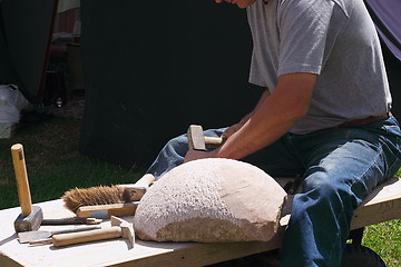 Image showing stone mason