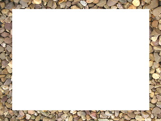 Image showing pebble border frame
