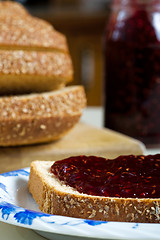 Image showing Bread and Jam