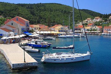 Image showing Fiskardo on the greek island of Kefalonia