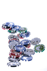 Image showing Casino gambling chips