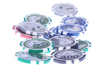 Image showing Casino gambling chips