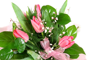 Image showing Pink tulips.