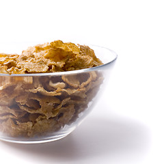 Image showing  bowl full of cornflakes