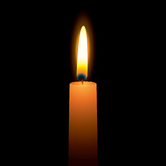 Image showing bright candle
