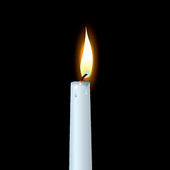 Image showing white candle