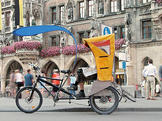 Image showing Bicycle rickshaw