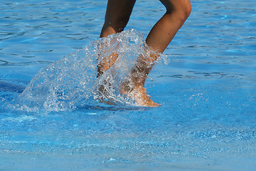 Image showing nice legs in water