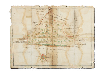 Image showing Old map