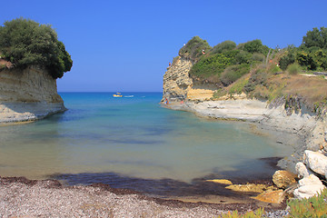 Image showing Canal d'amour on corfu island Greece