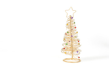 Image showing Golden Christmas Tree