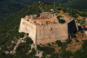 Image showing Aerial view on Parga Greece