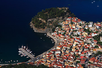 Image showing Aerial view on Parga Greece