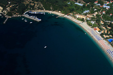 Image showing Aerial view on Parga Greece