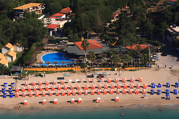 Image showing Aerial view on Parga Greece