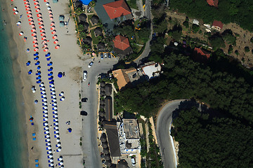 Image showing Aerial view on Parga Greece