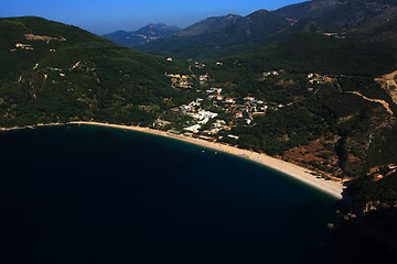 Image showing Aerial view on Parga Greece