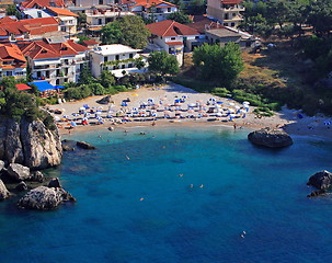 Image showing Aerial view on Parga Greece