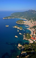 Image showing Aerial view on Parga Greece