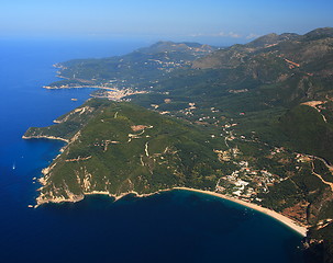 Image showing Aerial view on Parga Greece