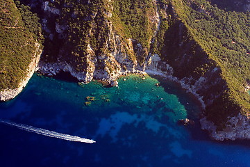 Image showing Aerial view on Parga Greece