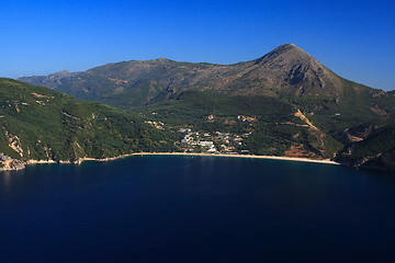 Image showing Aerial view on Parga Greece