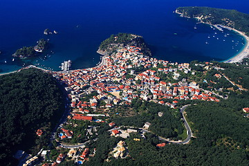 Image showing Aerial view on Parga Greece