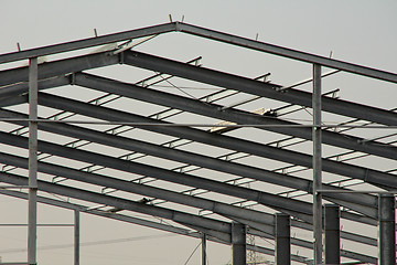 Image showing Building site of a warehouse