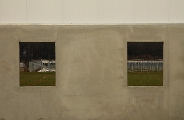 Image showing Windows of a Warehouse