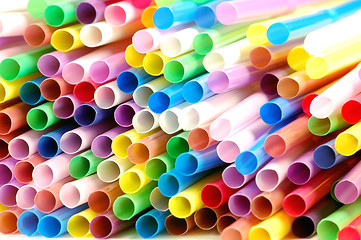 Image showing cocktail straws