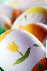 Image showing Painted easter eggs 