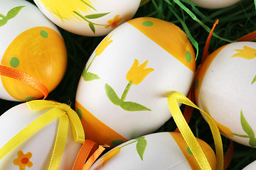 Image showing Painted easter eggs 