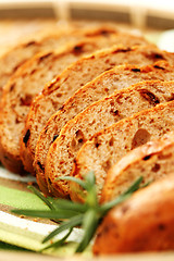 Image showing bread with dry tomatoes