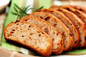 Image showing bread with dry tomatoes