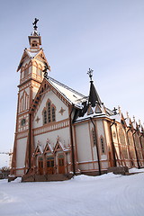 Image showing Wooden church