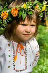 Image showing Pretty Ukrainian girl focused look  