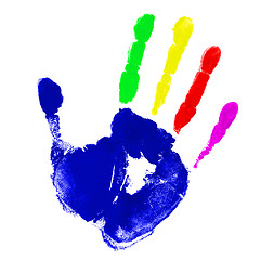 Image showing Multicolor hand 